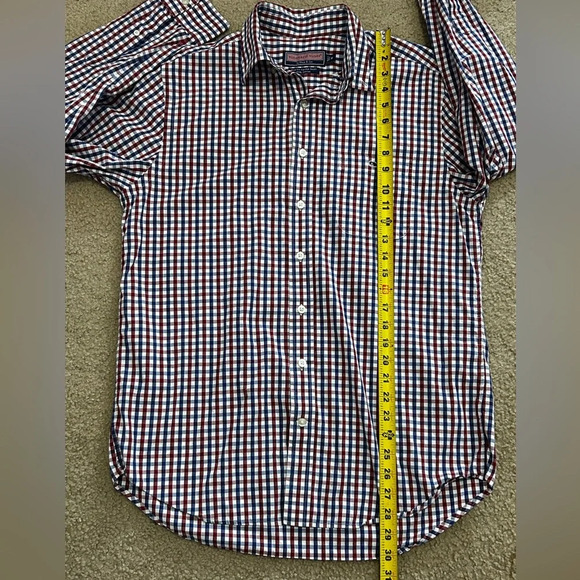 Vineyard Vines Men’s Medium Multicolor Check Slim Fit Tucker Shirt - Picture 9 of 9